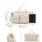 Large Capacity Casual Strawberry Print Duffel Bag with Multiple Compartments Ideal for Travel Gym and Everyday Use