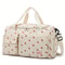 Large Capacity Casual Strawberry Print Duffel Bag with Multiple Compartments Ideal for Travel Gym and Everyday Use