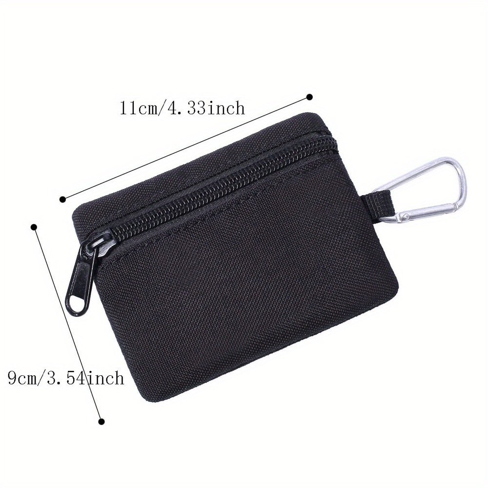 Tactical Coin Purse Key Bag Military Zipper Wallet Durable Waist Bag for Enthusiasts