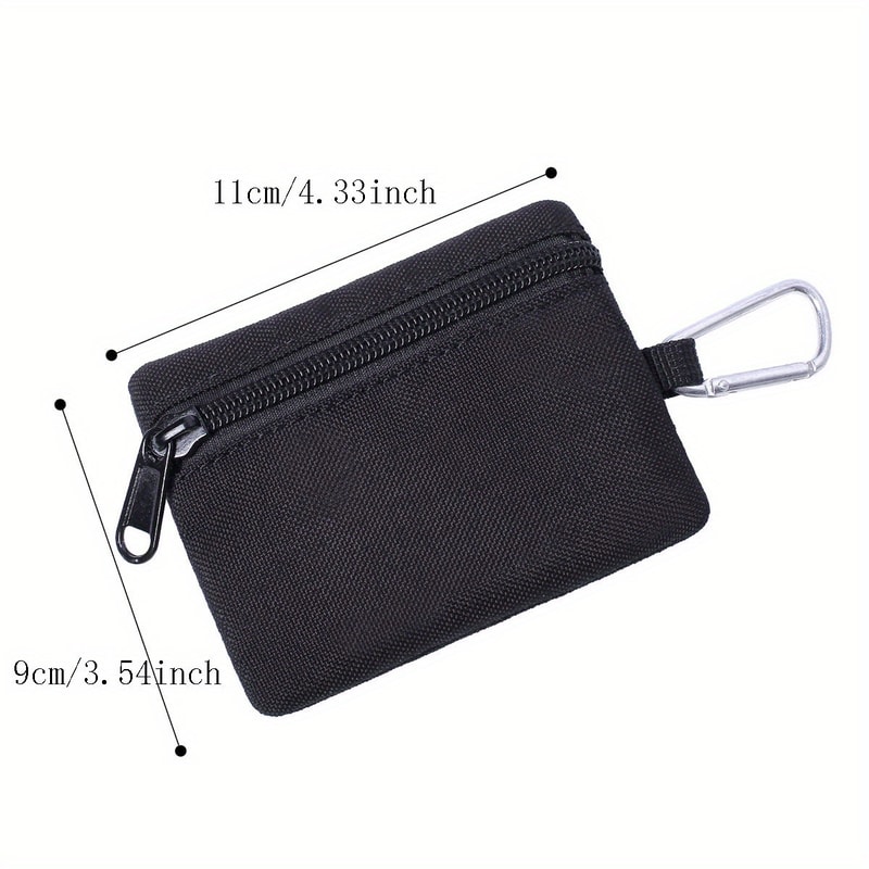 Tactical Coin Purse Key Bag Military Zipper Wallet Durable Waist Bag for Enthusiasts
