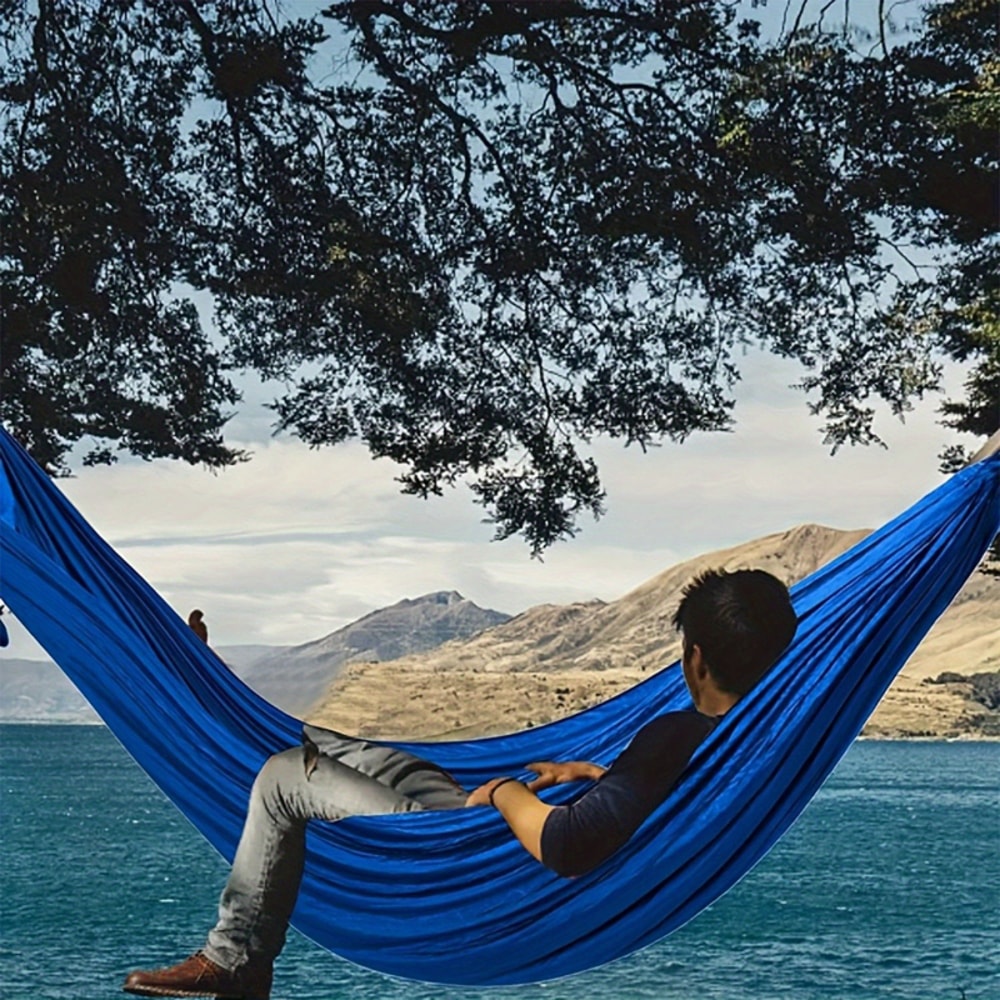 Portable Outdoor Hammock with Straps and Storage Bag Lightweight & Durable for Hiking Beach and Picnics