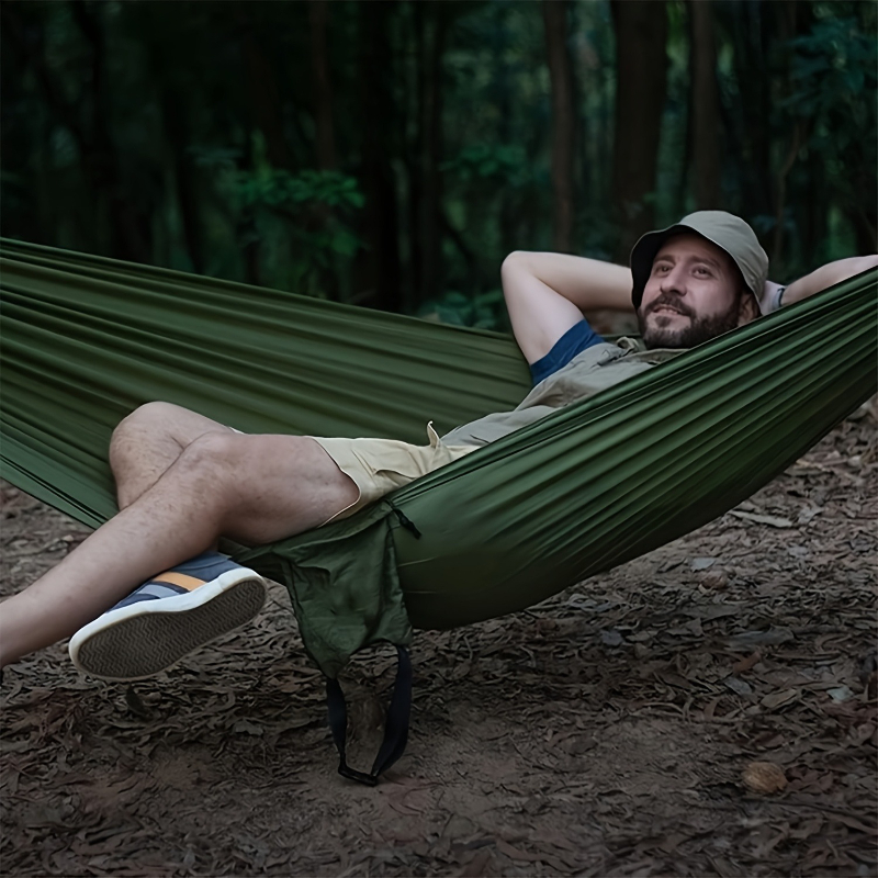 Portable Outdoor Hammock with Straps and Storage Bag Lightweight & Durable for Hiking Beach and Picnics