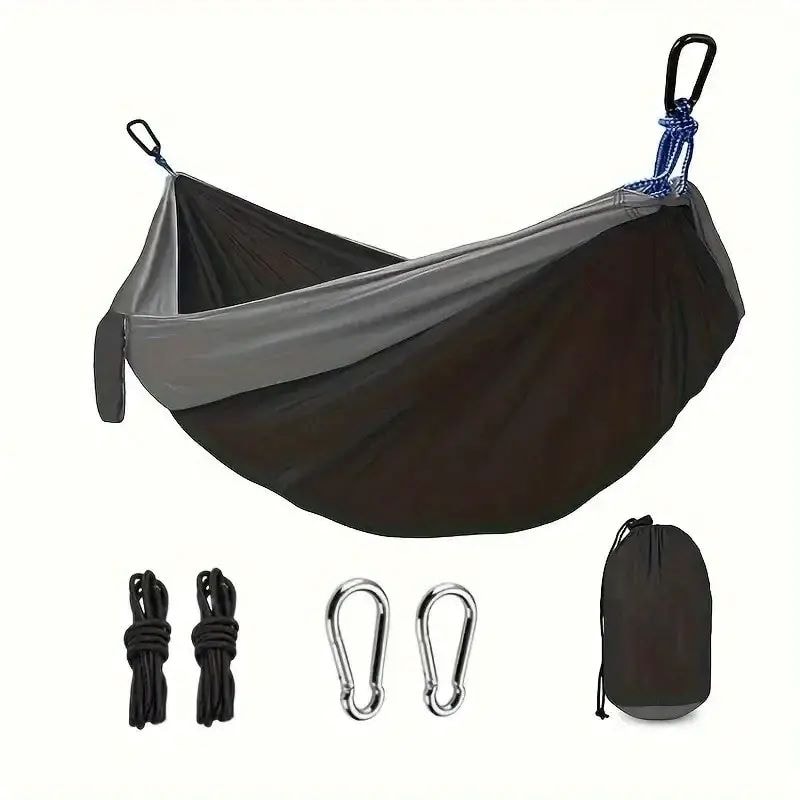 Portable Outdoor Camping Hammock Anti Rollover Double Hammock for Beach Backyard Hiking and Courtyard Adventures