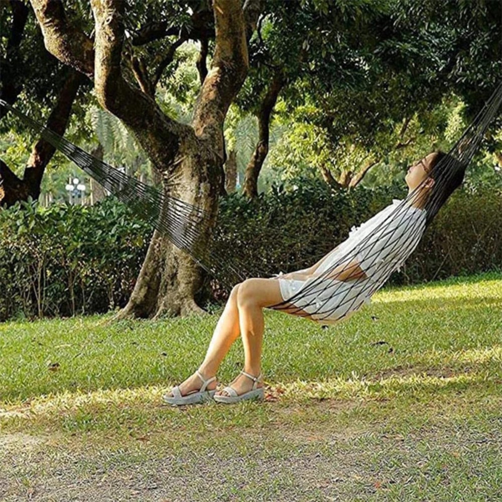 Portable Outdoor Hammock Swing For Camping Travel Backyard Relaxation 1
