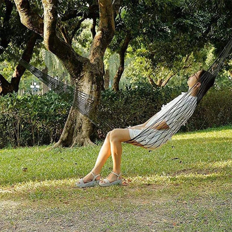 Portable Outdoor Hammock Swing For Camping Travel Backyard Relaxation 1