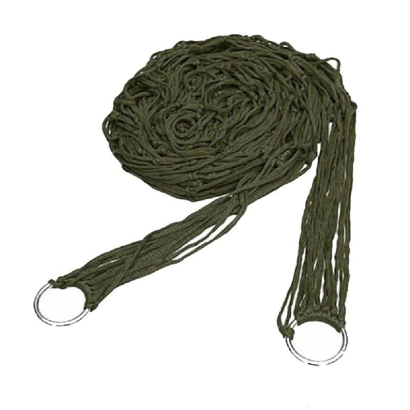 Portable Outdoor Sport Hammock Mesh Net Camping Hammock for Garden Beach Yard and Travel