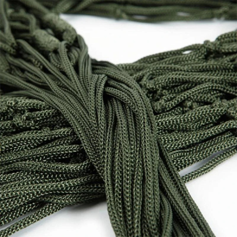Portable Outdoor Sport Hammock Mesh Net Camping Hammock for Garden Beach Yard and Travel