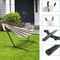 Double Hammock With Steel Stand Premium Backyard Hammock With Anti Roll Bars Carry Bag 4