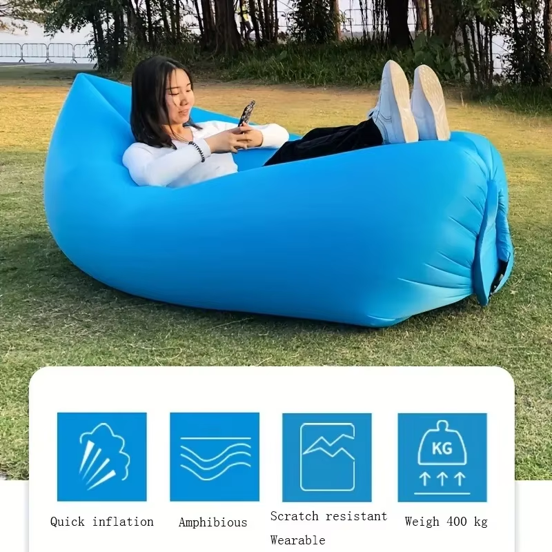 Recliner Air Lazy Inflatable Sofa Bag Portable Outdoor Camping Lounge Chair for Music Festivals and Relaxation