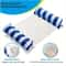 Foldable Striped Inflatable Lounge Chair Ideal For Swimming Pool Parties Beach Leisure With Net Ba 1