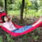 Portable Nylon Parachute Fabric Hammock For Outdoor Camping Hiking And Garden 3