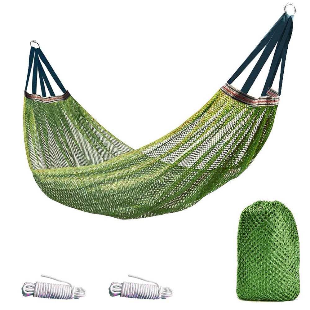 Portable Nylon Parachute Fabric Hammock For Outdoor Camping Hiking And Garden 4