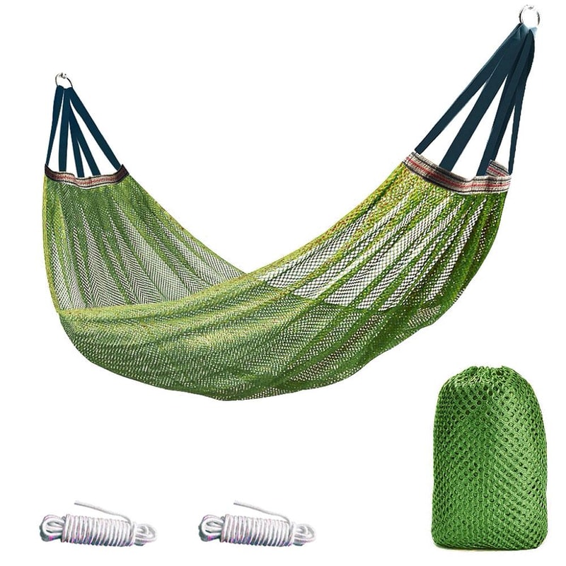 Portable Nylon Parachute Fabric Hammock For Outdoor Camping Hiking And Garden 4