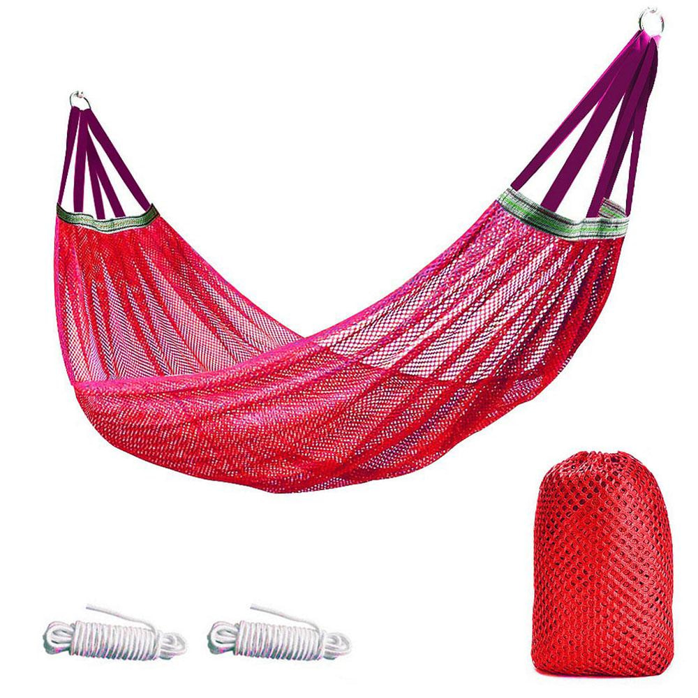 Portable Nylon Parachute Fabric Hammock For Outdoor Camping Hiking And Garden 6