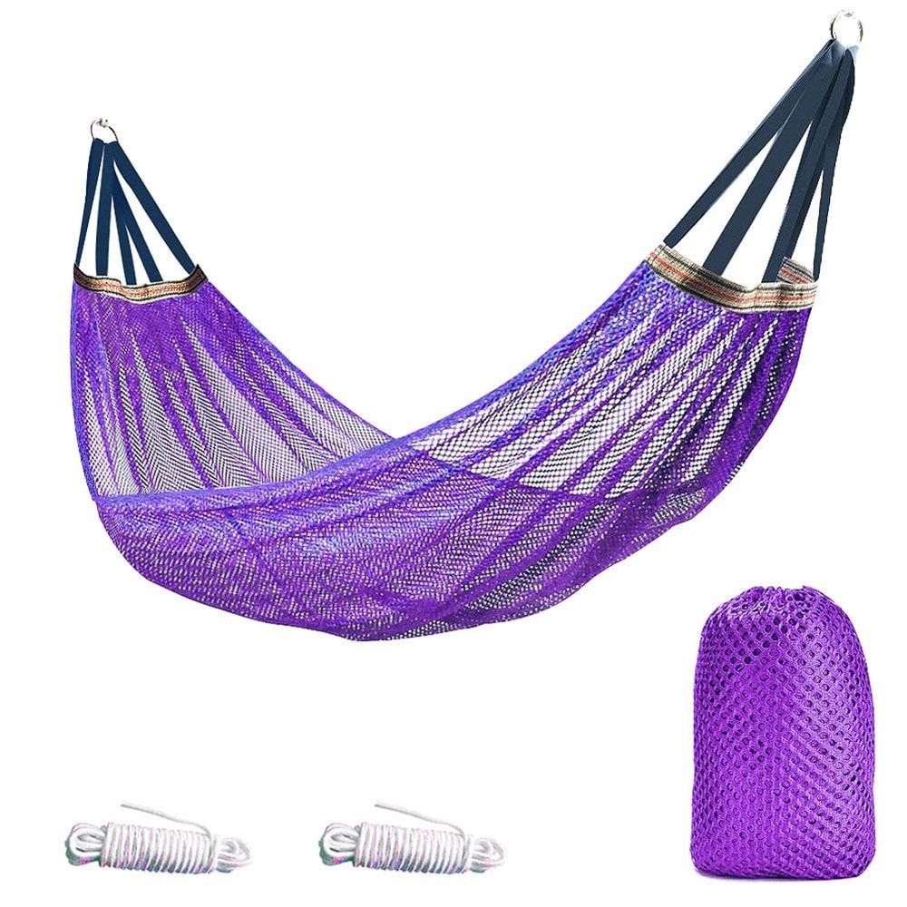 Portable Nylon Parachute Fabric Hammock For Outdoor Camping Hiking And Garden 7