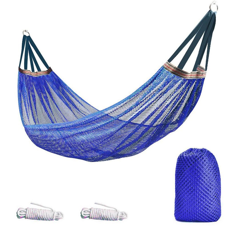 Portable Nylon Parachute Fabric Hammock For Outdoor Camping Hiking And Garden 8