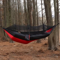 double hammock with mosquito net anti rollover outdoor hammock for adults and kids