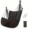 Outdoor Leisure Fabric Hammock Chair with Anti Rollover Design & Storage Bag for Dormitory Use