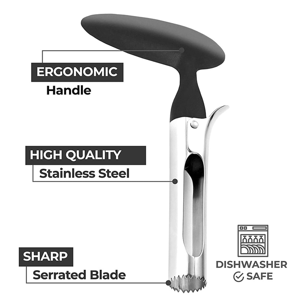 Premium Stainless Steel Apple Corer And Fruit Slicer Easy Seed Remover Cutter For Apples Pears And 2
