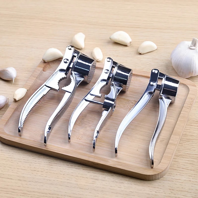 Stainless Steel Garlic Press Ginger Crusher Multi Function Manual Pull Tool 1