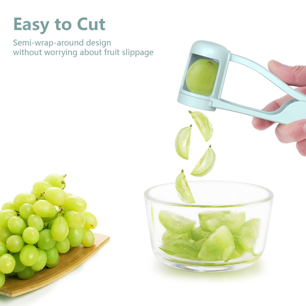 New Grape Cherry Tomato Strawberry Cutter Quarter Slicer Tool Stainless Steel Kitchen Gadget Fruit 2