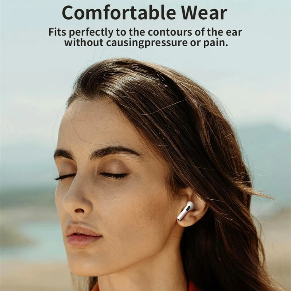 Wireless Earphones with Dual Ear In Ear Design Ultra Long Standby, Running Bass, Sports Earbuds with Mic for Music