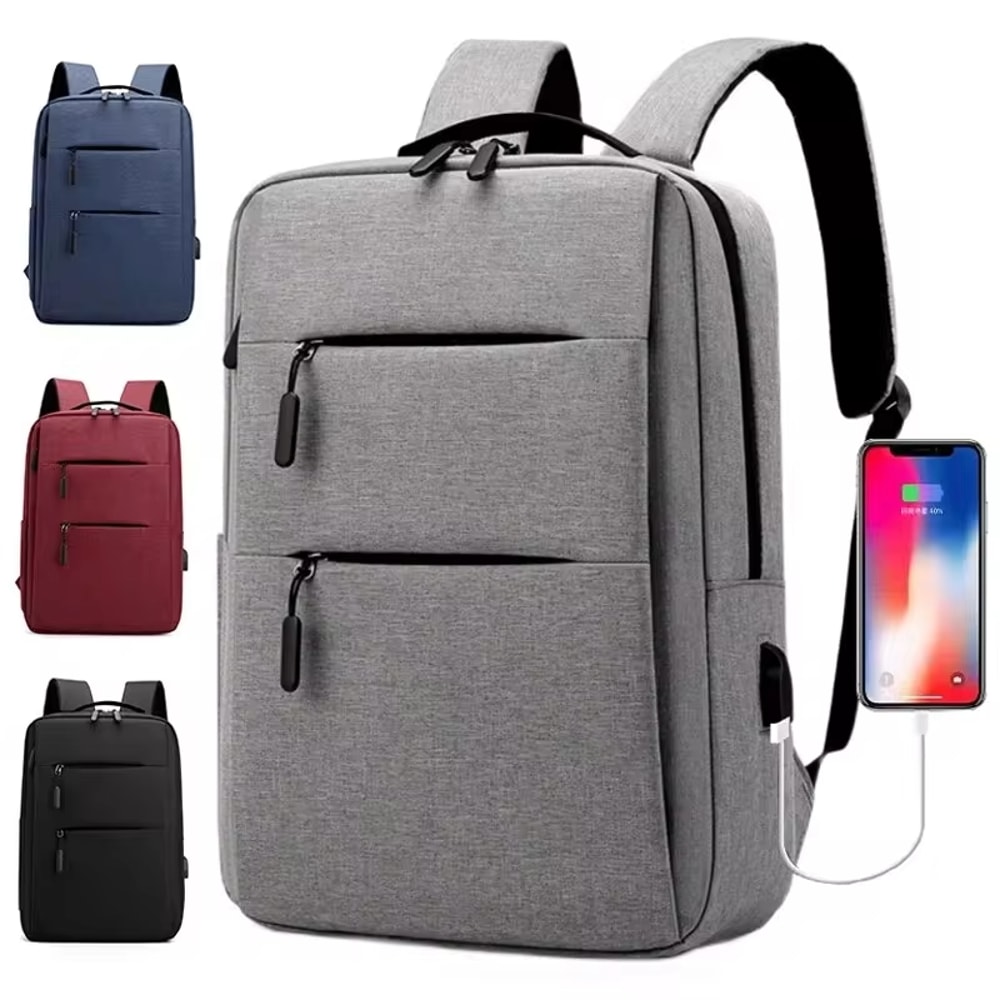 Multi Layer Zippered Laptop Backpack Durable Business Friendly Backpack for Work and Travel