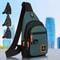 Mens Casual Crossbody Sling Bag for Running Cycling Travel & Sports Small Nylon Shoulder Pouch with Phone Holder