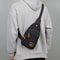 Mens Casual Crossbody Sling Bag for Running Cycling Travel & Sports Small Nylon Shoulder Pouch with Phone Holder