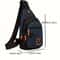 Mens Casual Crossbody Sling Bag for Running Cycling Travel & Sports Small Nylon Shoulder Pouch with Phone Holder