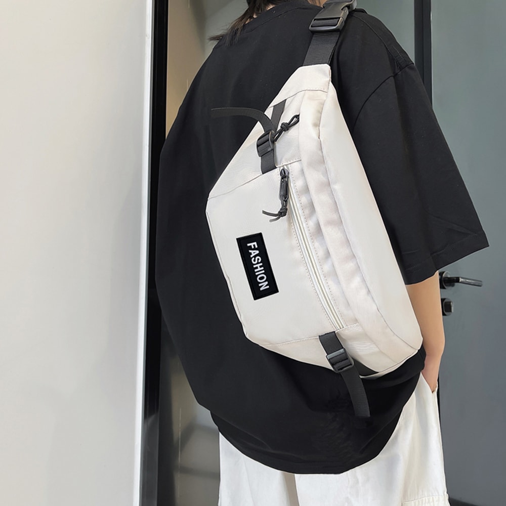 Unisex Waist Bag for Travel & Photography Single Layer Zipper Pouch for Students
