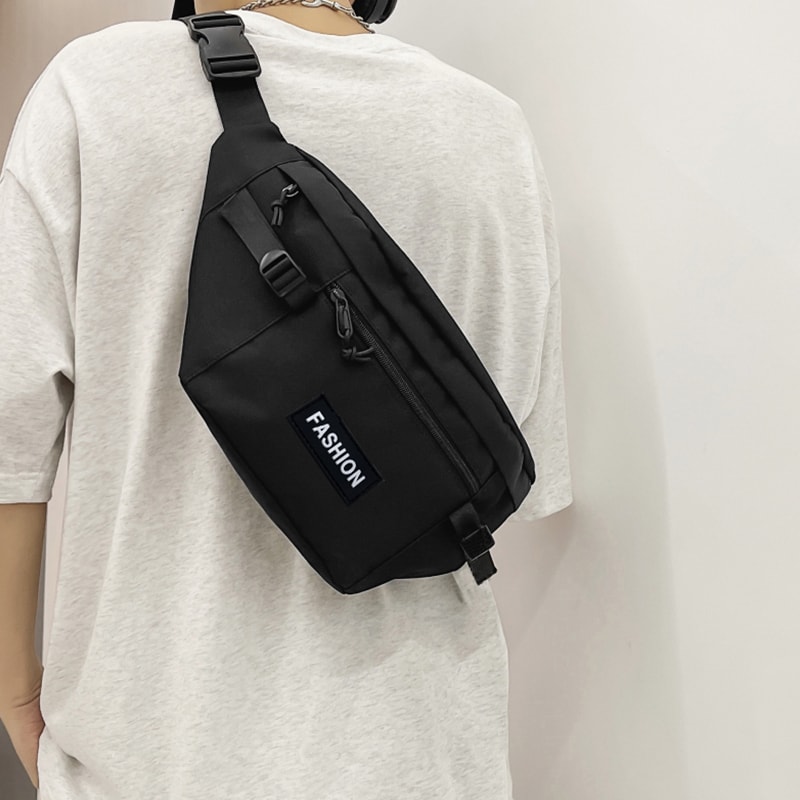 Unisex Waist Bag for Travel & Photography Single Layer Zipper Pouch for Students