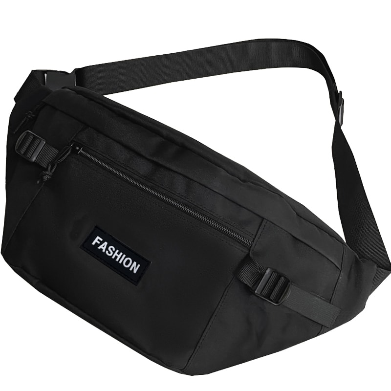Unisex Waist Bag for Travel & Photography Single Layer Zipper Pouch for Students