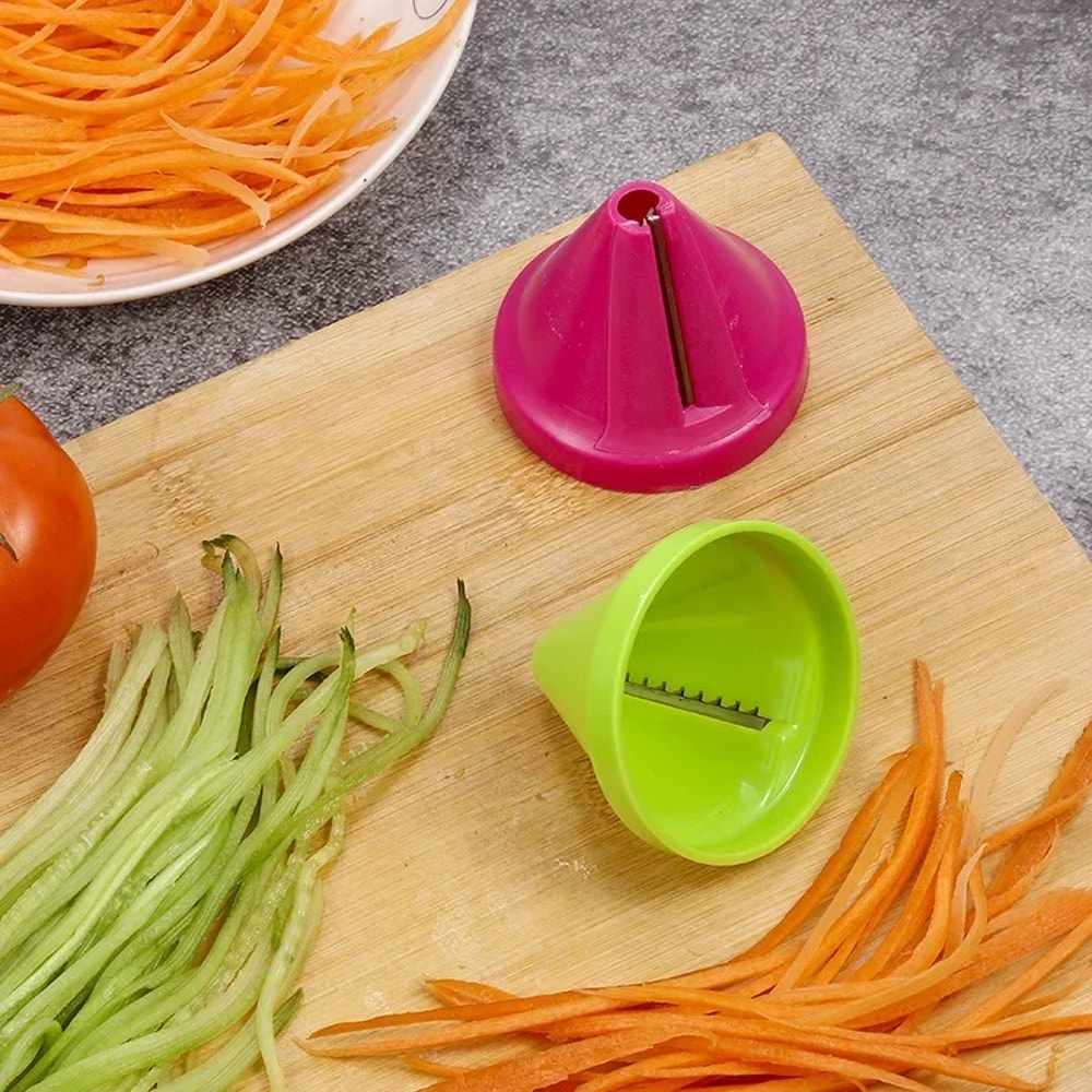 Manual Vegetable and Fruit Spiralizer Multifunctional Potato Peeler and Cucumber Grater for Kitchen Use