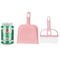 Mini Desktop Sweep Cleaning Brush Set Keyboard & Pet Dustpan Broom for Home Office and Pet Care