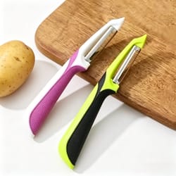 premium stainless steel multifunctional peeler with anti slip handle vegetable fruit and potato scraper for effortle