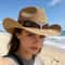 Vintage Western Straw Cowboy Hat for Men & Women Wide Brim Sun Protection & Stylish Outdoor Accessory