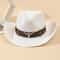 Vintage Western Straw Cowboy Hat for Men & Women Wide Brim Sun Protection & Stylish Outdoor Accessory
