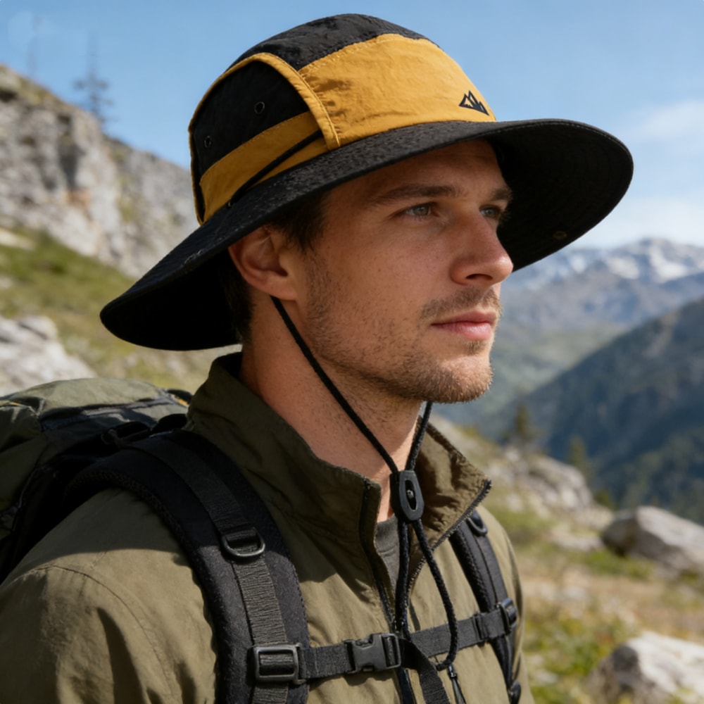 Foldable Lightweight Sun Protective Fishermans Hat For Outdoor Adventures 1