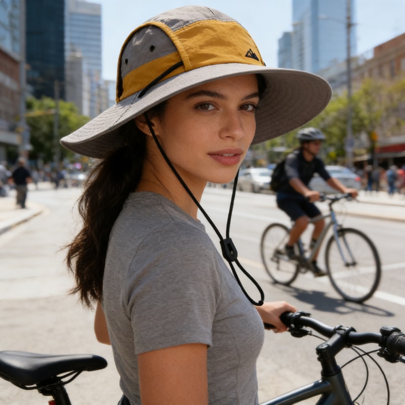 Foldable Lightweight Sun Protective Fishermans Hat For Outdoor Adventures 3