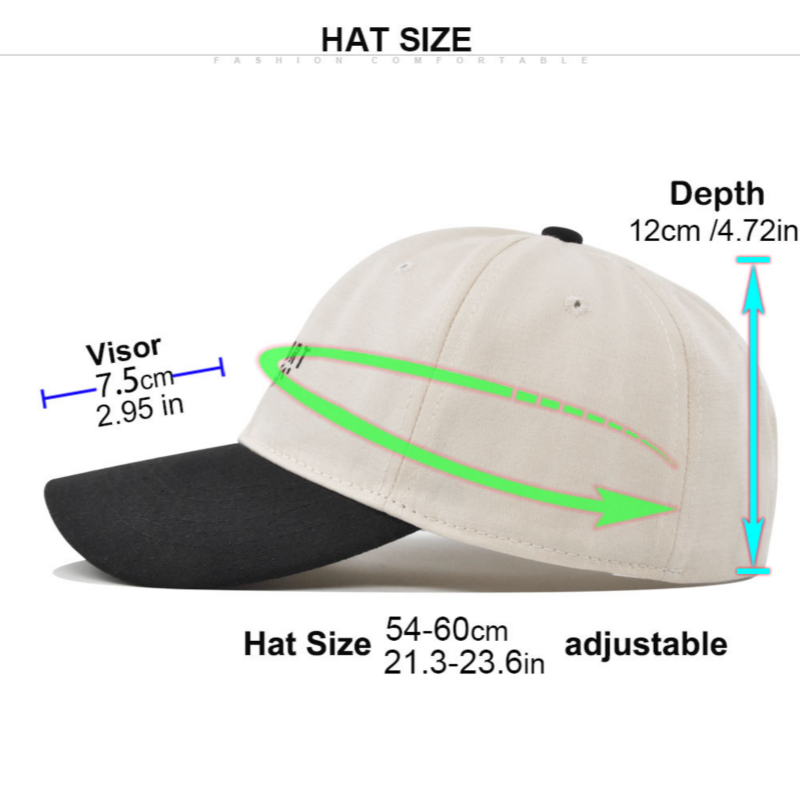 American Retro Color Block Baseball Cap With Letter Embroidery Unisex Sun Protection Hat 1
