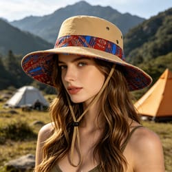 premium wide brim sun hat for men & women breathable outdoor hiking & fishing protection with foldable design