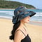 Retro Maple Leaf Wide Brim Foldable Sun Hat Stylish UV Protection Bucket Hat For Beach Travel Ever 0