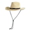 Wide Brimmed Cowboy Straw Hat For Summer Sun Protection Unisex Vintage Style 5