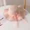 Elegant Straw Sun Hat With Floral Mesh Wide Brim Foldable Sun Protection Beach Hat For Women 8