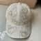 Luxury Butterfly Rhinestone Lace Baseball Cap Stylish Sun Protection Hat 5