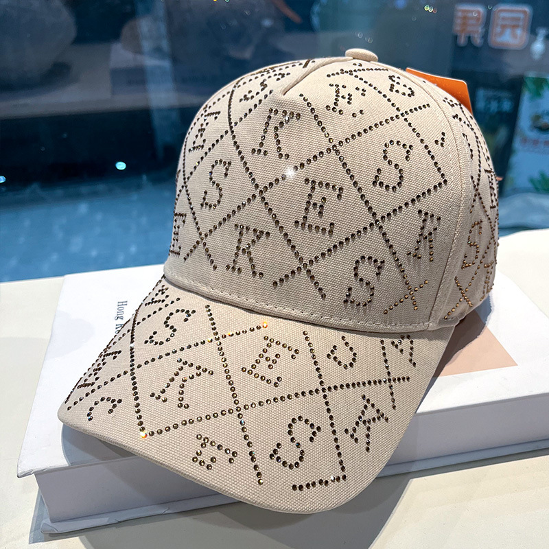 Luxury Rhinestone Baseball Cap With Sparkle Letter Accent Rhinestone Baseball Cap Streetwear Style 5