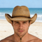 Breathable Straw Cowboy Hat With Adjustable Windproof Strap Sun Protection Outdoor Hat 3