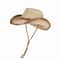 Breathable Straw Cowboy Hat With Adjustable Windproof Strap Sun Protection Outdoor Hat 7