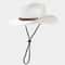 Unisex Wide Brim Straw Cowboy Hat for Outdoor Sun Protection